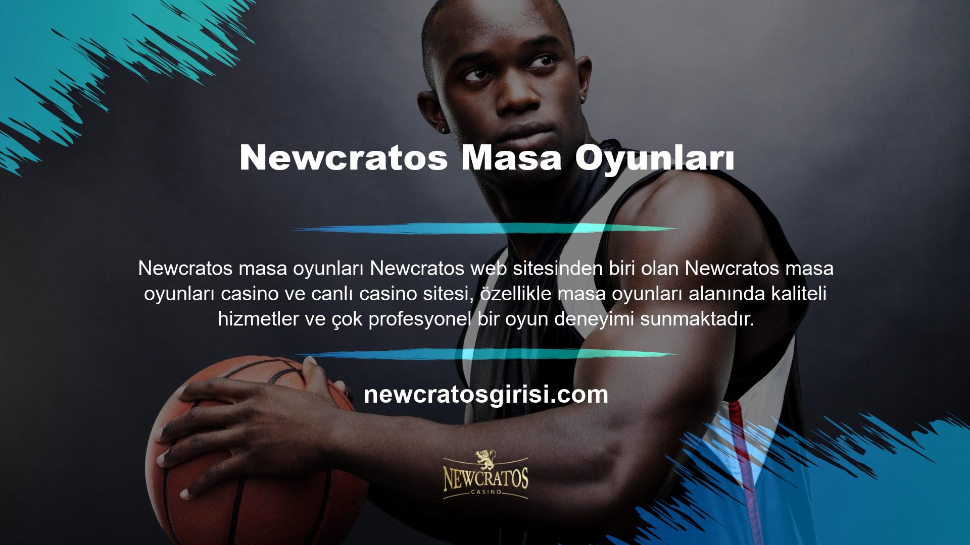 Newcratos web sitesinde masa oyunları oynayabilir ve çok para kazanabilirsiniz